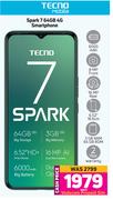 Tecno Spark 7 64GB 4G Smartphone-Each