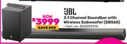 JBL 3.1 Channel Soundbar With Wireless Subwoofer SB560