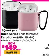 Amplify Buds Series True Wireless Earphone AM-1119-BK-Each