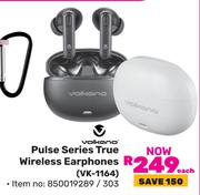 Volkano Pulse Series True Wireless Earphones VK-1164-Each
