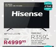 Hisense 40" FHD LED TV 