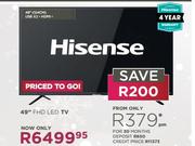 Hisense 49" FHD LED TV 