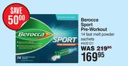 Berocca Sport Pre Workout 14 Fast Melt Powder Sachets