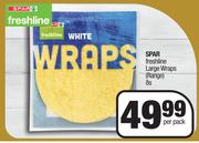 Spar Freshline Large Wraps (Range)-8 Per Pack