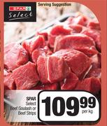 Spar Select Beef Goulash Or Beef Strips-Per kg