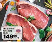 28 Day Matured Karan Rump Steaks-Per kg
