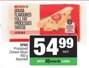 Spar Processed Cheese Slices Assorted-400g