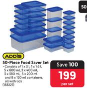 Addis 50-Piece Food Saver Set 183227-Per Set