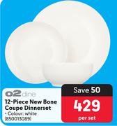 O2dine 12-Piece New Bone Couple Dinnerset 850013089-Per Set