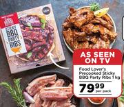 Food Lover's Precooked Sticky BBQ Ribs-1kg Per Pack