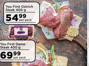You First Ostrich Steak-400g Per Pack
