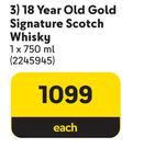 Chivas Regal 18 Year Old Gold Signature Scotch Whisky-750ml Each