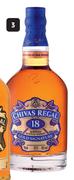 Chivas Regal 18 Year Old Gold Signature Scotch Whisky-750ml Each