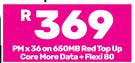 2 x Samsung Galaxy A05s Smartphone-On 650MB Red Top Up Core More Data + Flexi 80