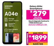 Samsung Galaxy A04e Smartphone-On Red Flexi 150