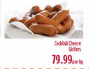 Cocktail Cheese Grillers-Per Kg