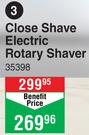 DQUIP Close Shave Electric Rotary Shaver 35398
