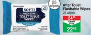 Softi After Toilet Flushable Wipes- 25 Wipes