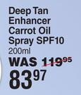 Luv That Sun Deep Tan Enhancer Carrot Oil Spray SPF10-200ml