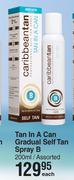Caribbeantan Tan In A Can Gradual Self Tan Spray B Assorted-200ml Each