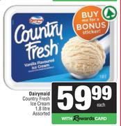 Dairymaid Country Fresh Ice Cream Assorted-1.8Ltr Each