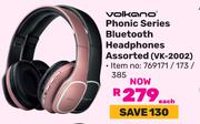 Volkano Phonic Series Bluetooth Headphones Assorted VK-2002 769171/173/385