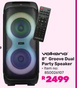 Volkano 8" Groove Dual Party Speaker 850026107