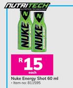 Nutritech Nuke Energy Shot-60ml Each