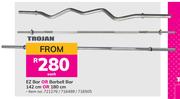 Trojan EZ Bar Or Barbell Bar 142cm Or 180cm-Each
