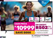 0Hisense 70"(177cm) UHD Smart TV 70A6K