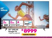 Hisense 65"(165cm) UHD 4K Google TV