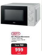 Defy 20L Manual Microwave DMO 383