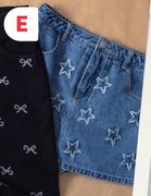 Girls Denim Skorts (7-14 Years)-Each