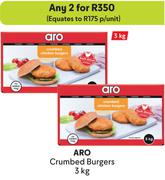 Aro Crumbed Burgers-For Any 2 x 3Kg