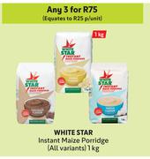 White Star Instant Maize Porridge (All Variants)-For 3 x 1Kg