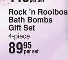 Good Stuff Rock n Rooibos Bath Bombs Gift Set 4 Piece-Per Set