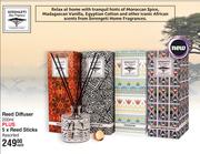 Serengeti Reed Diffuser 200ml Plus 5 x Reed Sticks Assorted-Each