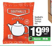 Southall's Rooibos Teabags-40s Each