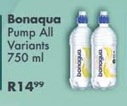 Bonaqua Pump All Variants-750ml