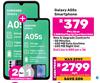 2 x Samsung Galaxy A05s Smartphone-On 1.3GB Red Top Up Core More Data