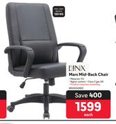 Linx Mars Mid Back Chair-Each
