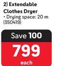 Extendable Clothes Dryer 350419-Each