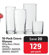 10-Pack Cnova Glasses-Per Pack