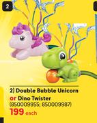 Double Bubble Unicorn Or Dino Twister 850009955, 850009987-Each