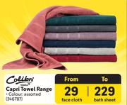 Colibri Capri Towels Range 346787