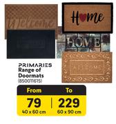 Primaries Range Of Doormats 40 x 60 cm850011615