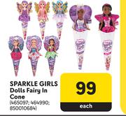 Sparkle Girls Dolls Fairy In Cone-Each