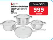 Tissolli 8-Piece Stainless Steel Cookware Set 317528-Per Set