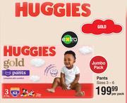 Huggies Gold Jumbo Pack Pants Sizes 3-6-Per Pack
