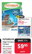  Futurelife High Protein Cereal 500g Plus High Protein Pouch Free-Each